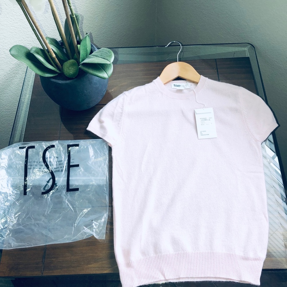 ⭐️⭐️100% PURE Cashmere short sleeve crew neck